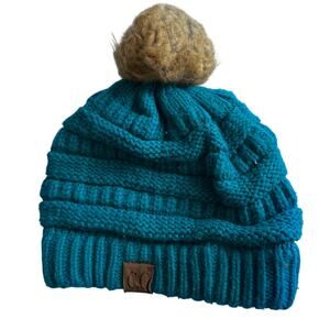 C.C. knit pom beanie
